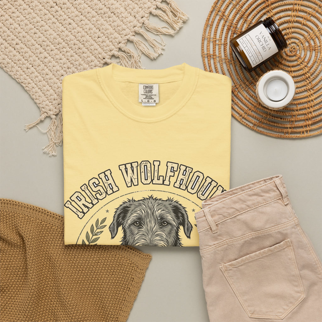 'Gentle Titan' Irish Wolfhound T-Shirt — alternate view