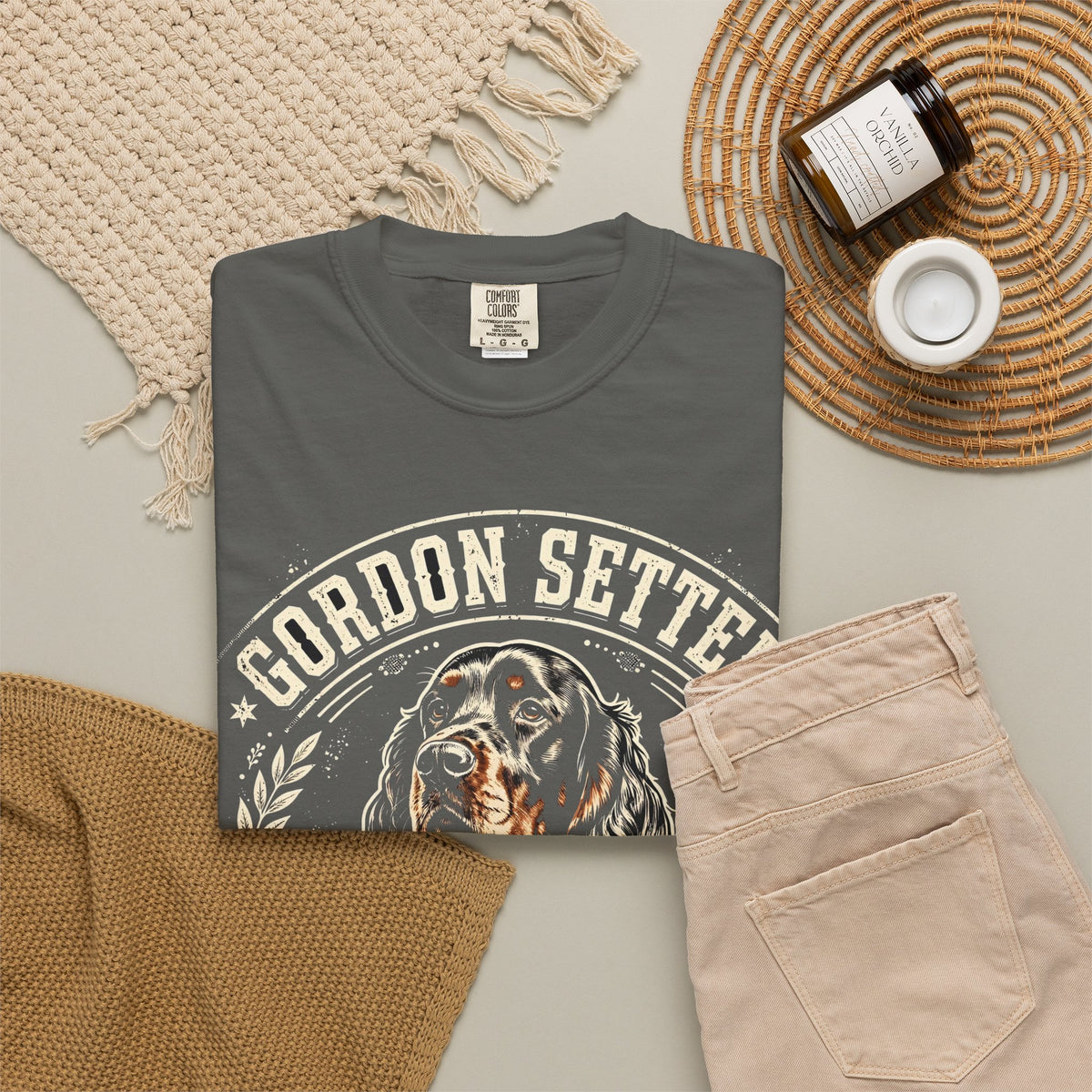 'Gordon Glamour' Gordon Setter T-Shirt — alternate view