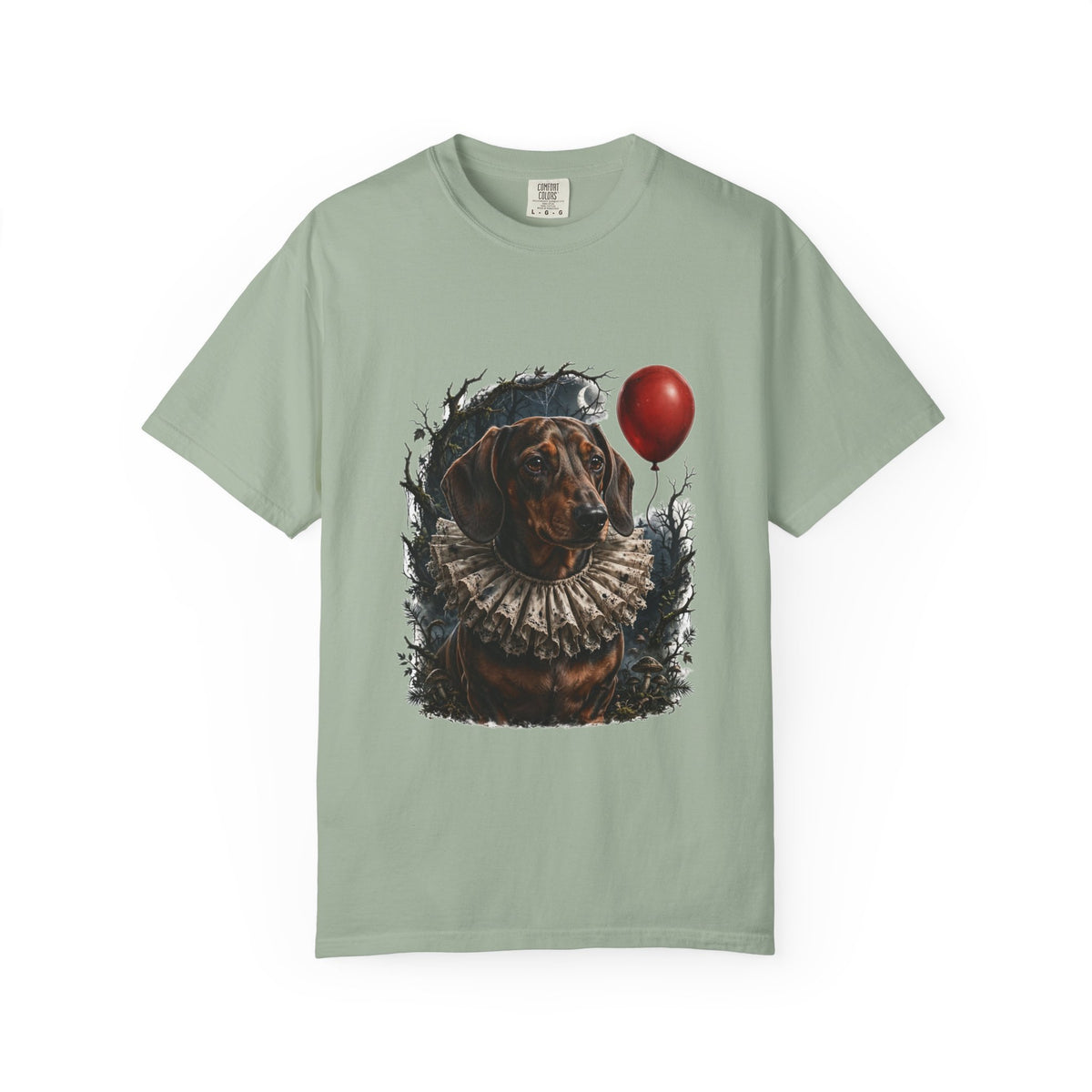 Dachshund Creepy Clown Halloween Tee