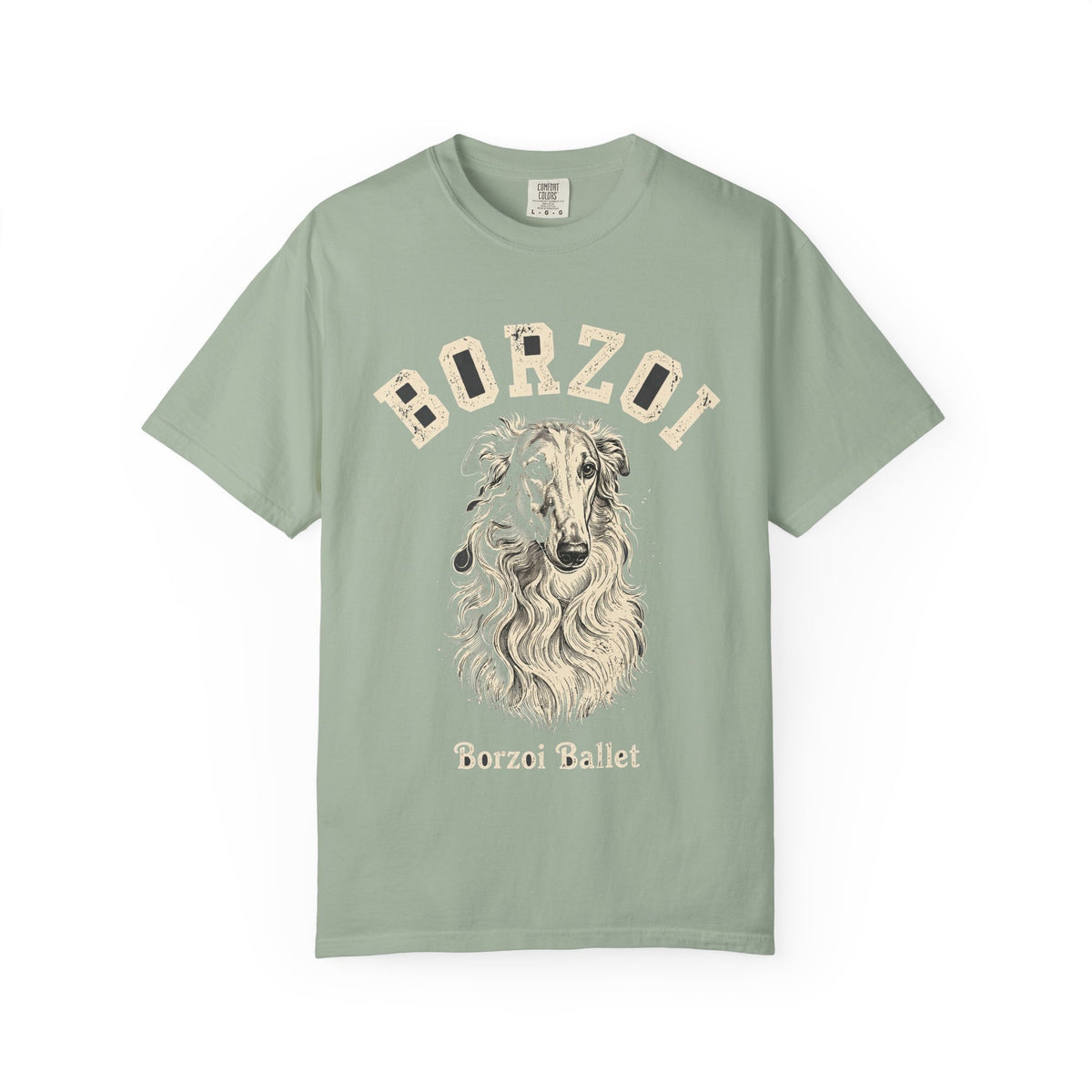 'Ballet' Borzoi T-Shirt — alternate view