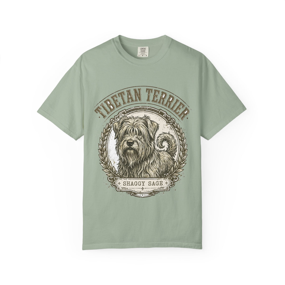'Shaggy Sage' Tibetan Terrier T-Shirt — alternate view