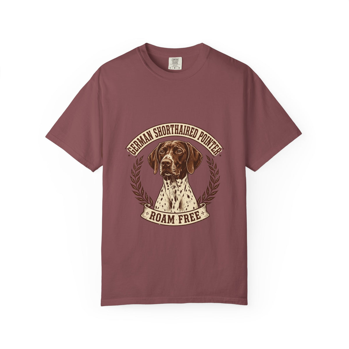 'Roam Free German Shorthaired Pointer' German Shorthaired Pointer T-Shirt — alternate view