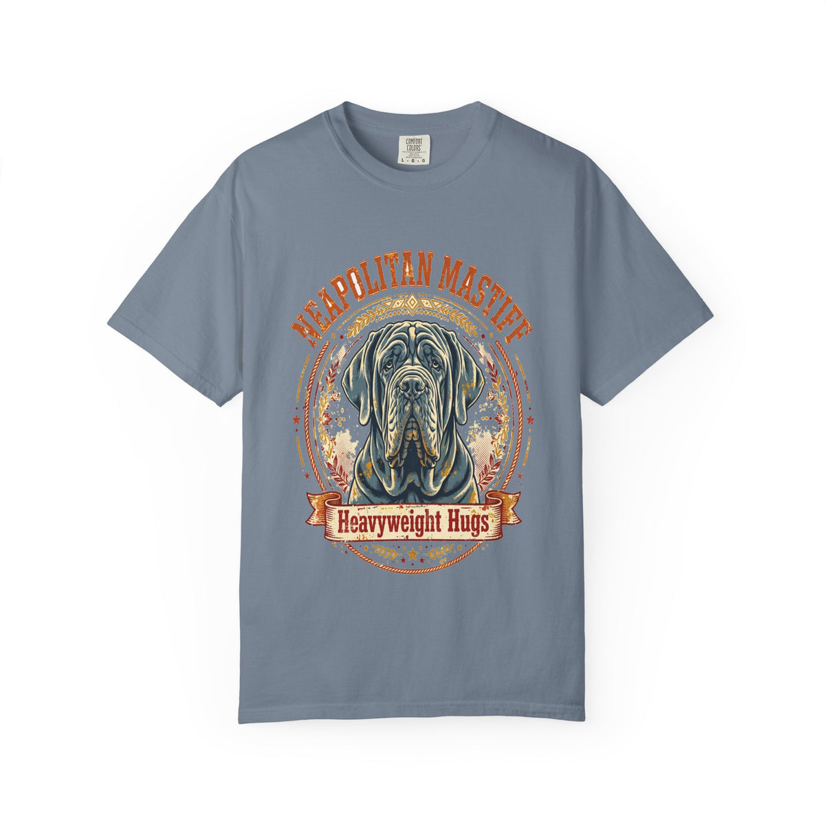 'Heavyweight Hugs' Neapolitan Mastiff T-Shirt — alternate view