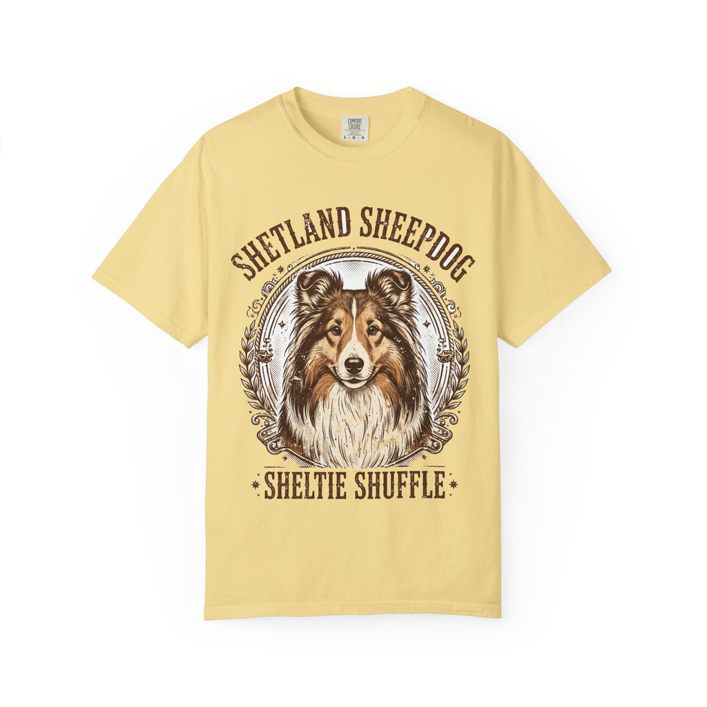 'Sheltie Shuffle' Shetland Sheepdog T-Shirt — alternate view
