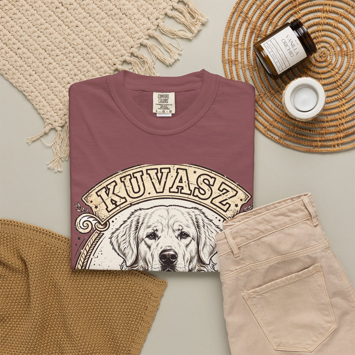 'White Knight' Kuvasz T-Shirt — alternate view