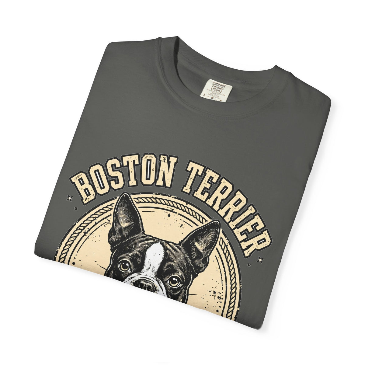 'Tuxedo Goofball' Boston Terrier T-Shirt — alternate view