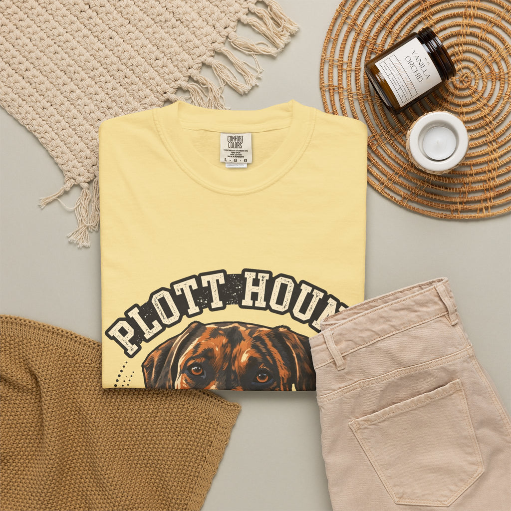 'Brindle And Brave' Plott Hound T-Shirt — alternate view