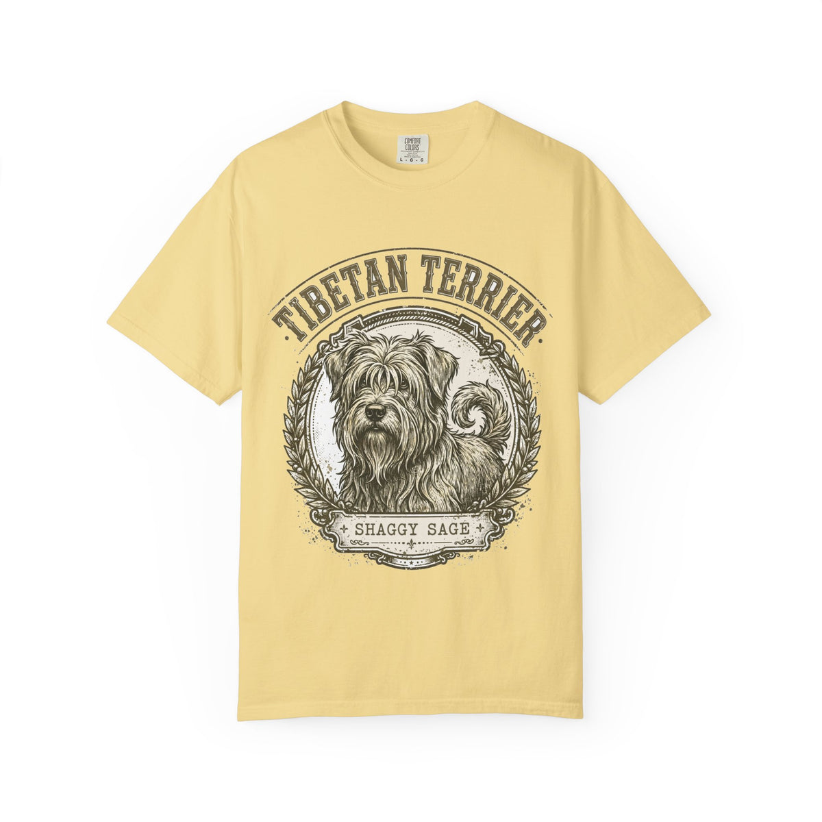 'Shaggy Sage' Tibetan Terrier T-Shirt — alternate view