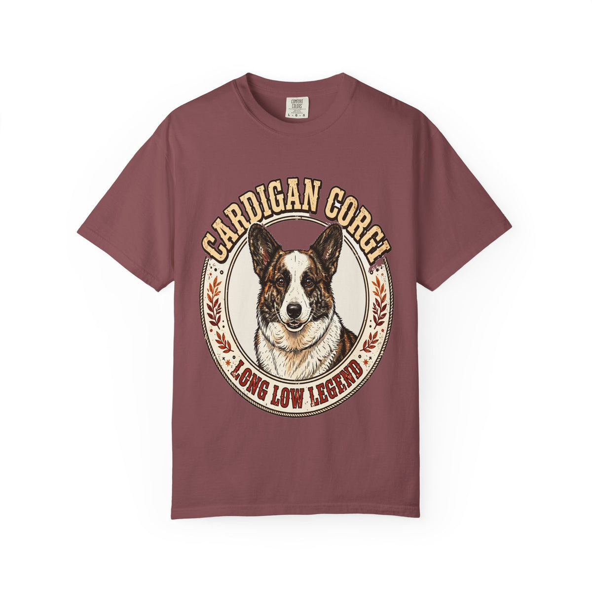 'Corgi Long Low Legend Cardigan' Cardigan Welsh Corgi T-Shirt — alternate view