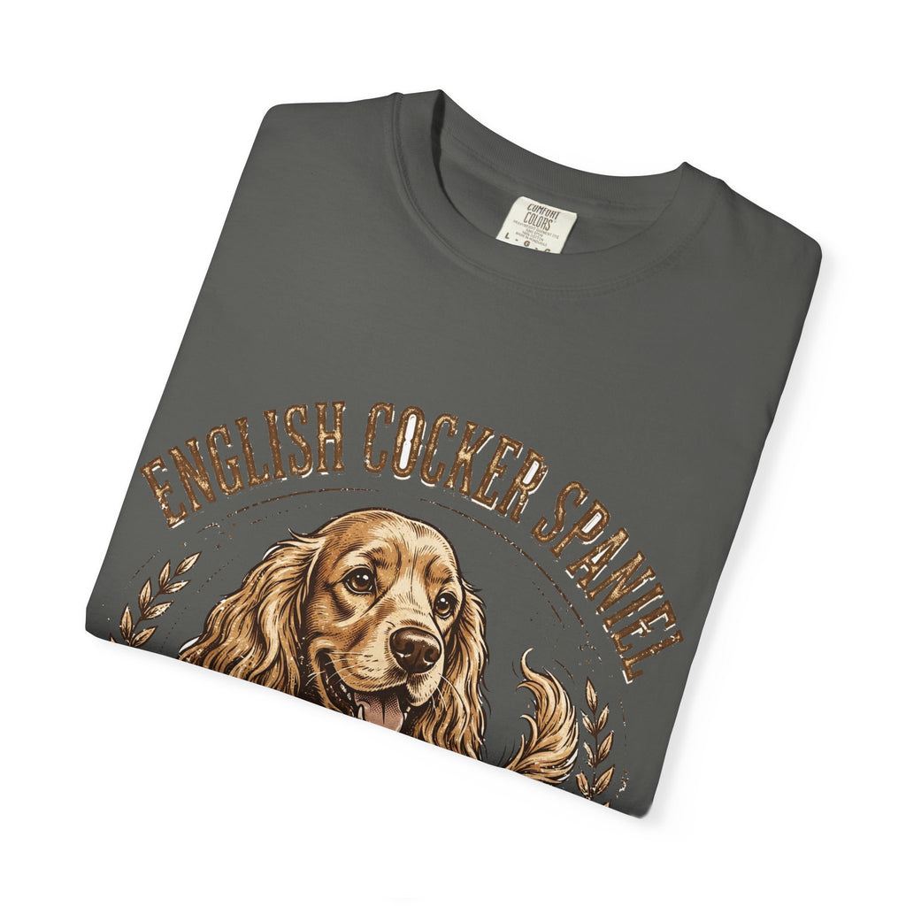 'Properly Spoiled' English Cocker Spaniel T-Shirt — alternate view