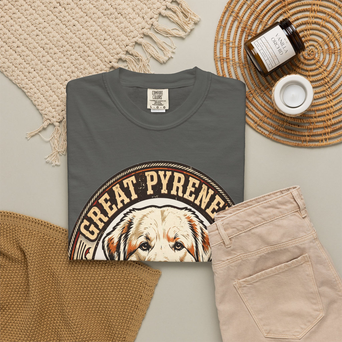'Fluffy Guardian' Great Pyrenees T-Shirt — alternate view