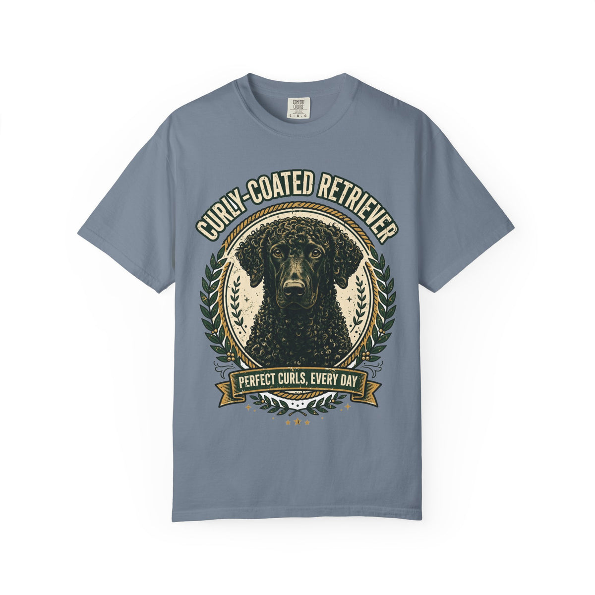 'Perfect Curls' Curly-Coated Retriever T-Shirt — alternate view