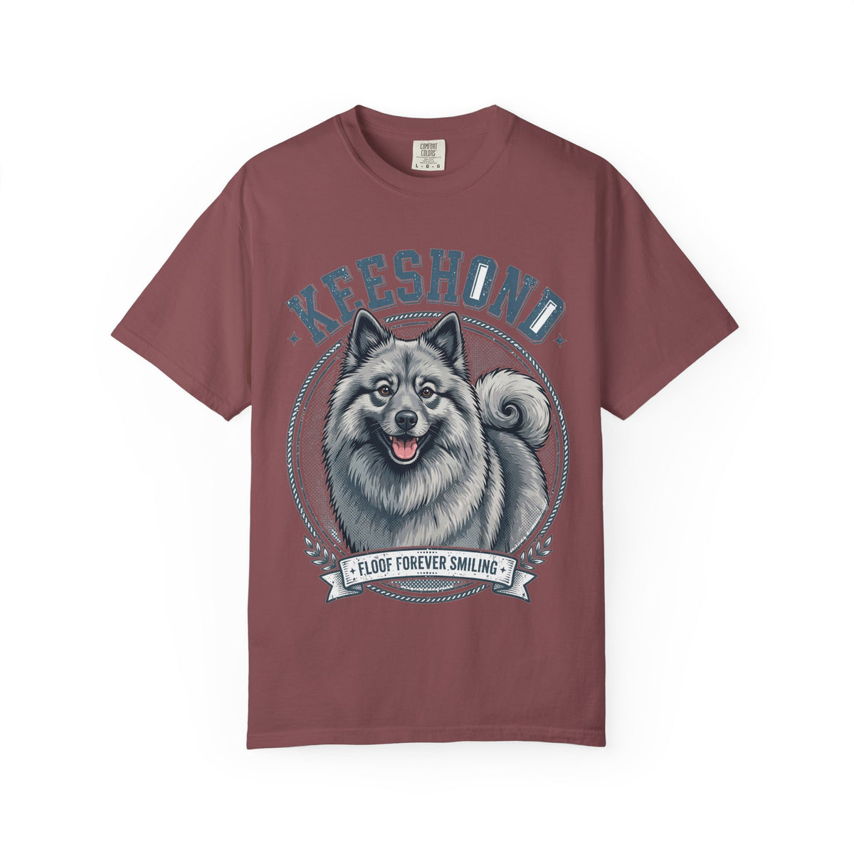 'Floof Forever Smiling' Keeshond T-Shirt — alternate view