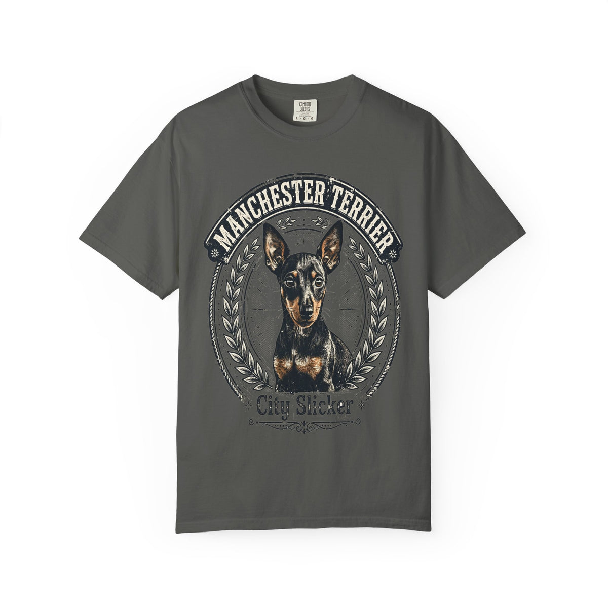 'City Slicker' Manchester Terrier T-Shirt — alternate view
