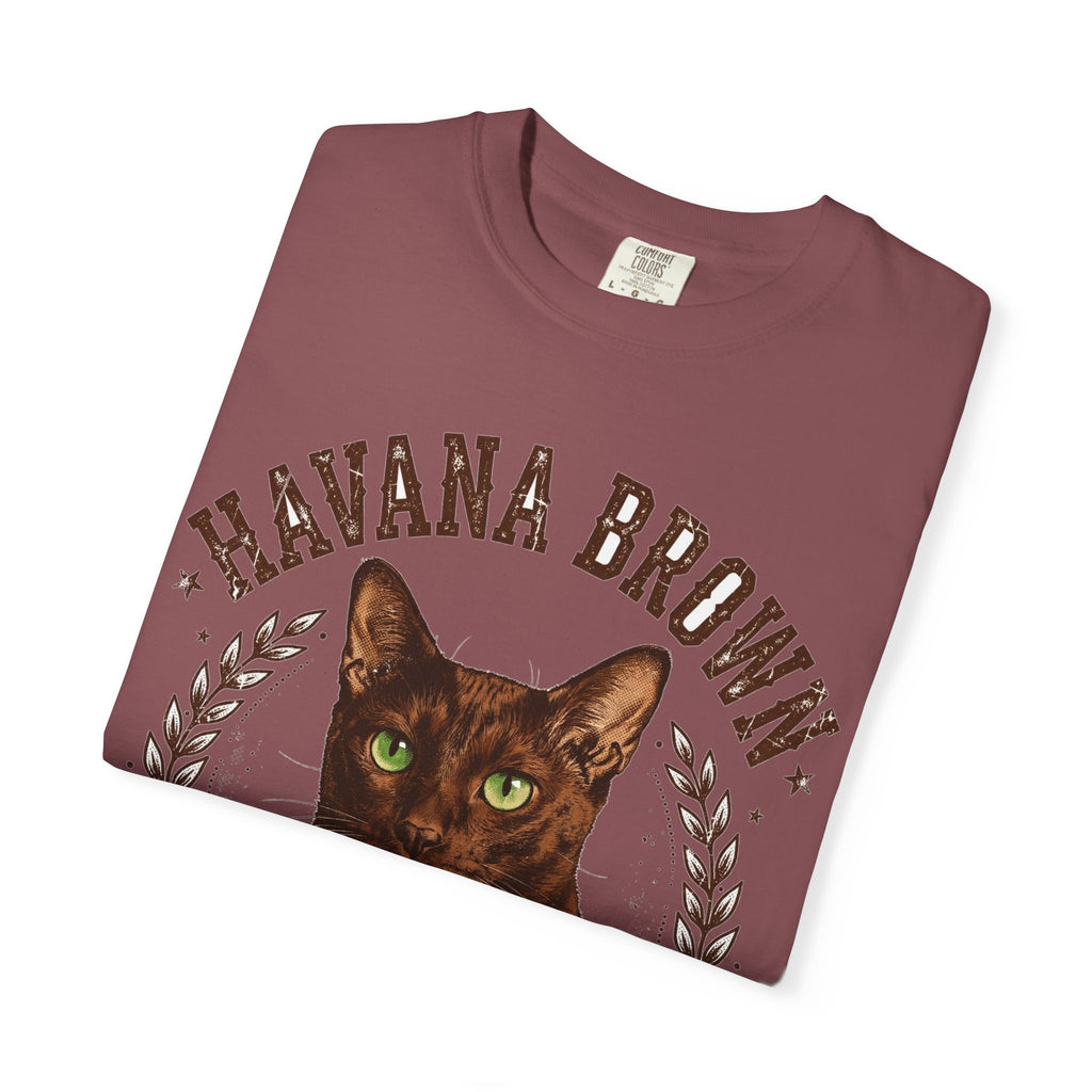 'Cocoa Club' Havana Brown Cat T-Shirt — alternate view