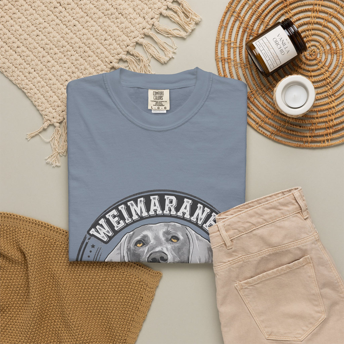 'Gray Ghost' Weimaraner T-Shirt — alternate view