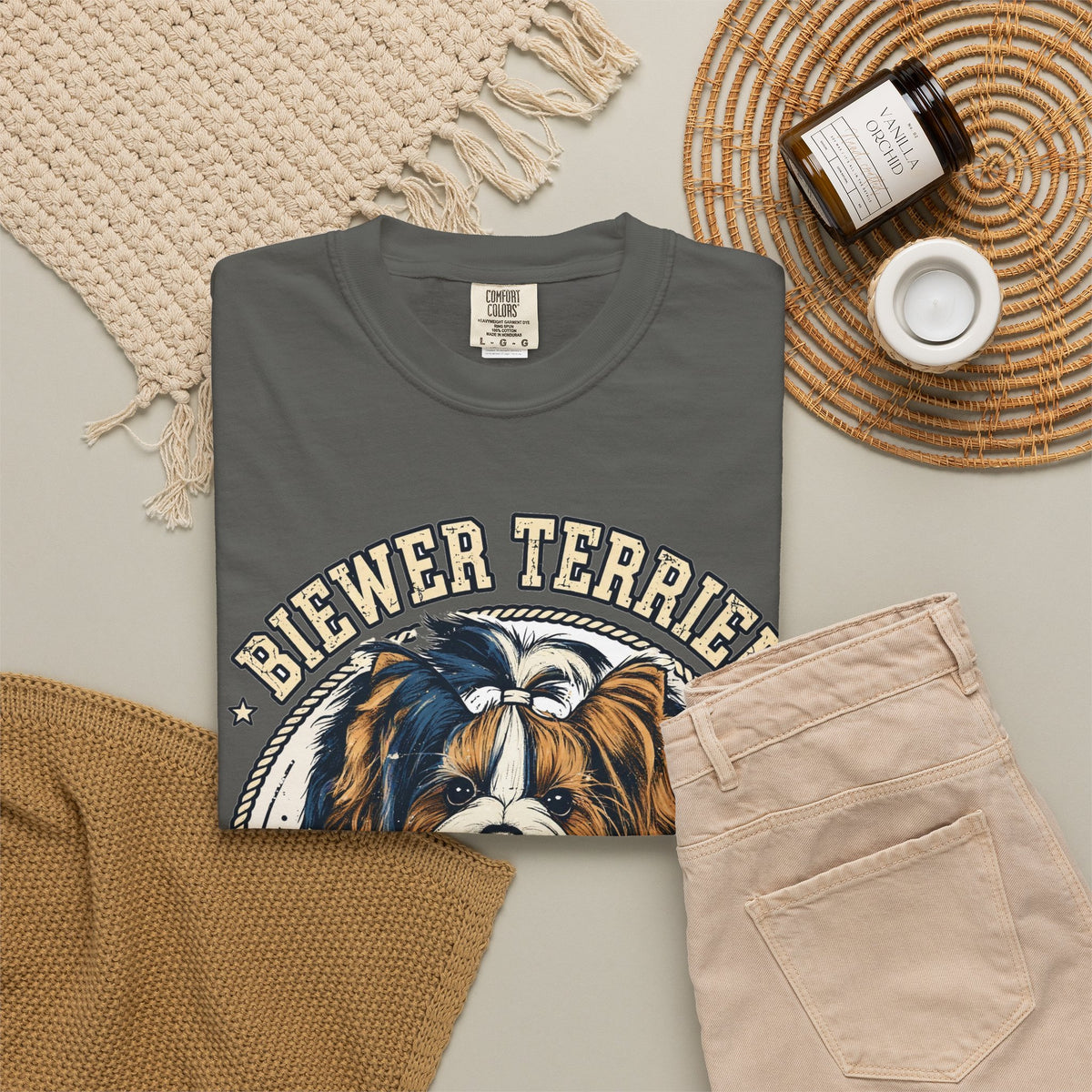 'Tiny Tricolor' Biewer Terrier T-Shirt — alternate view