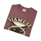 'Blue-Eyed Chatterbox' Siamese Cat T-Shirt — alternate view