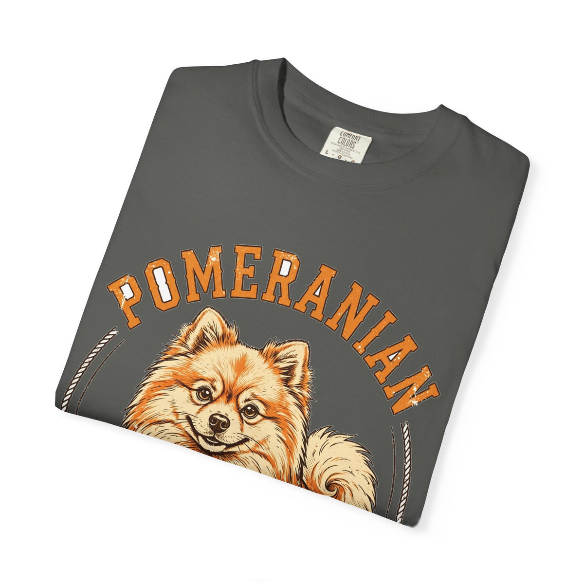 'Big Bark Energy' Pomeranian T-Shirt — alternate view