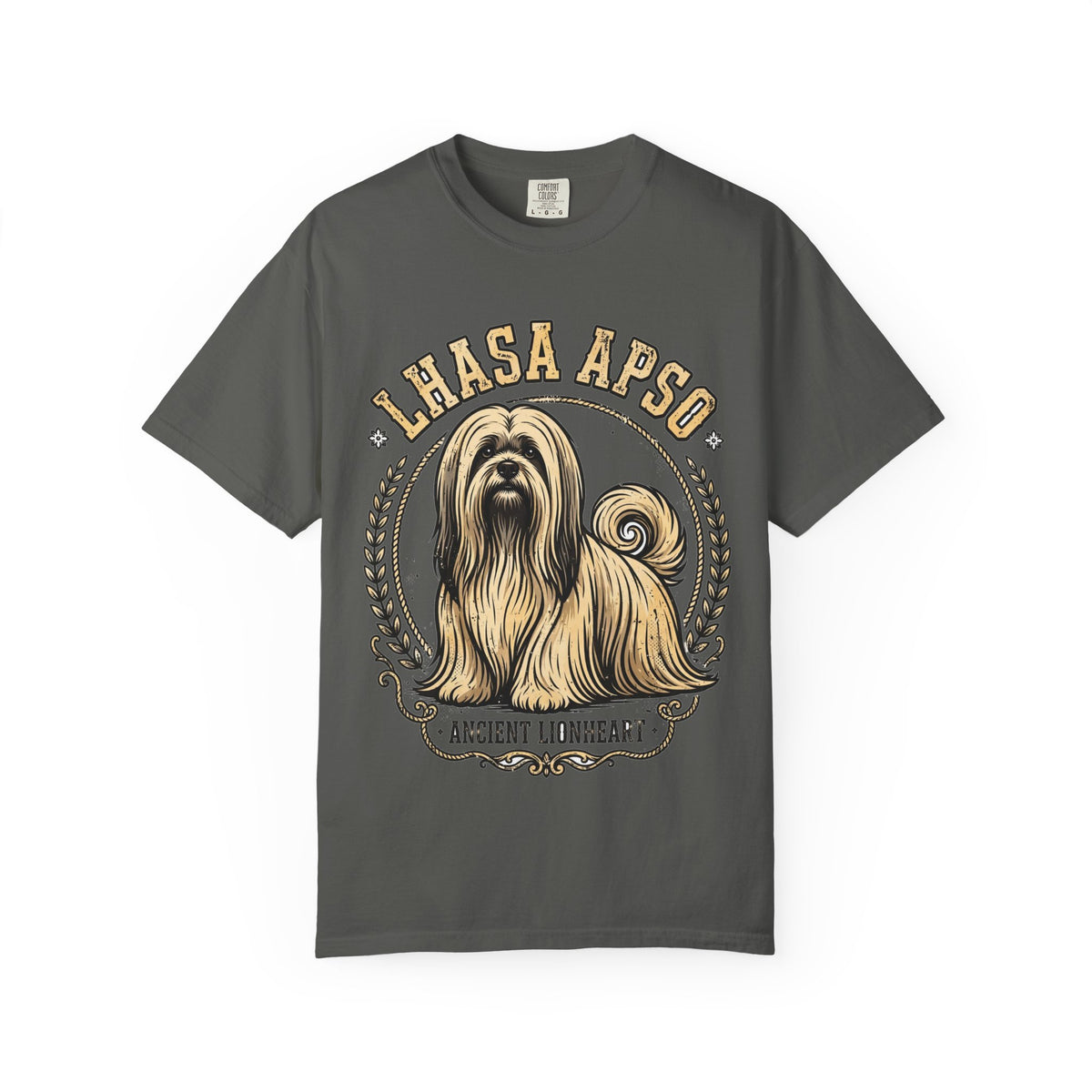'Ancient Lionheart' Lhasa Apso T-Shirt — alternate view
