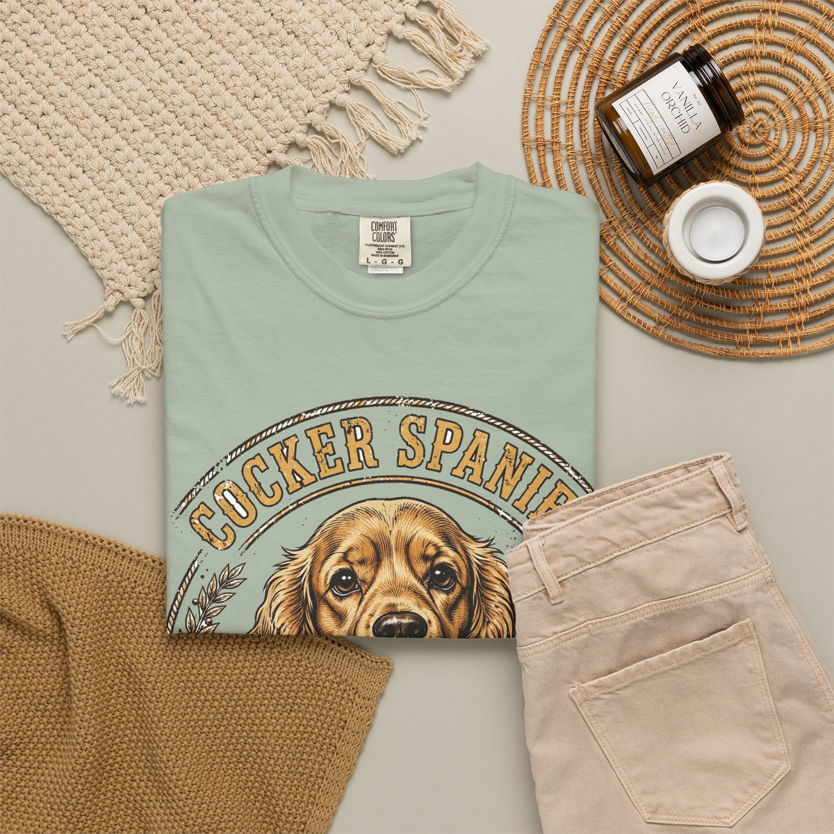 'Cocker Charm' Cocker Spaniel Cocker Charm T-Shirt — alternate view