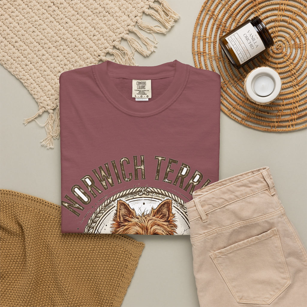 'Little Mischief' Norwich Terrier T-Shirt — alternate view