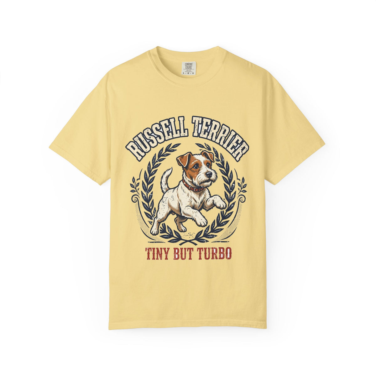 'Tiny But Turbo' Russell Terrier T-Shirt — alternate view