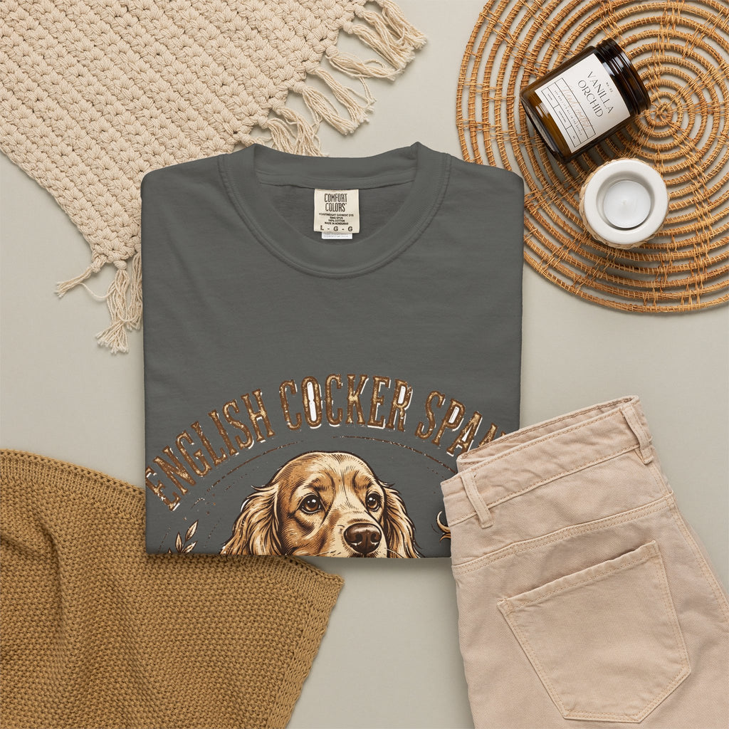 'Properly Spoiled' English Cocker Spaniel T-Shirt — alternate view