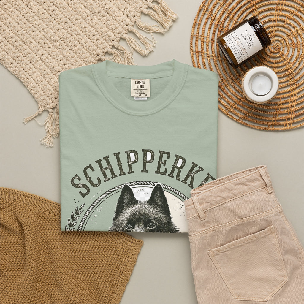 'Tiny Captain' Schipperke T-Shirt — alternate view
