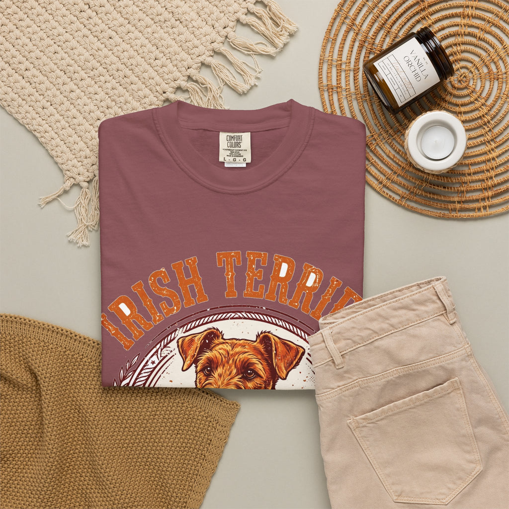 'Ginger Daredevil' Irish Terrier T-Shirt — alternate view