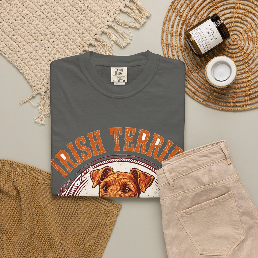 'Ginger Daredevil' Irish Terrier T-Shirt — alternate view