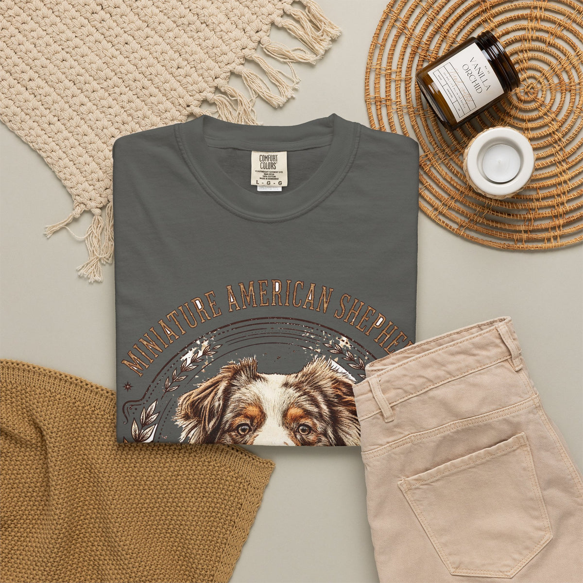 'Tiny Tornado' Mini American Shepherd T-Shirt — alternate view