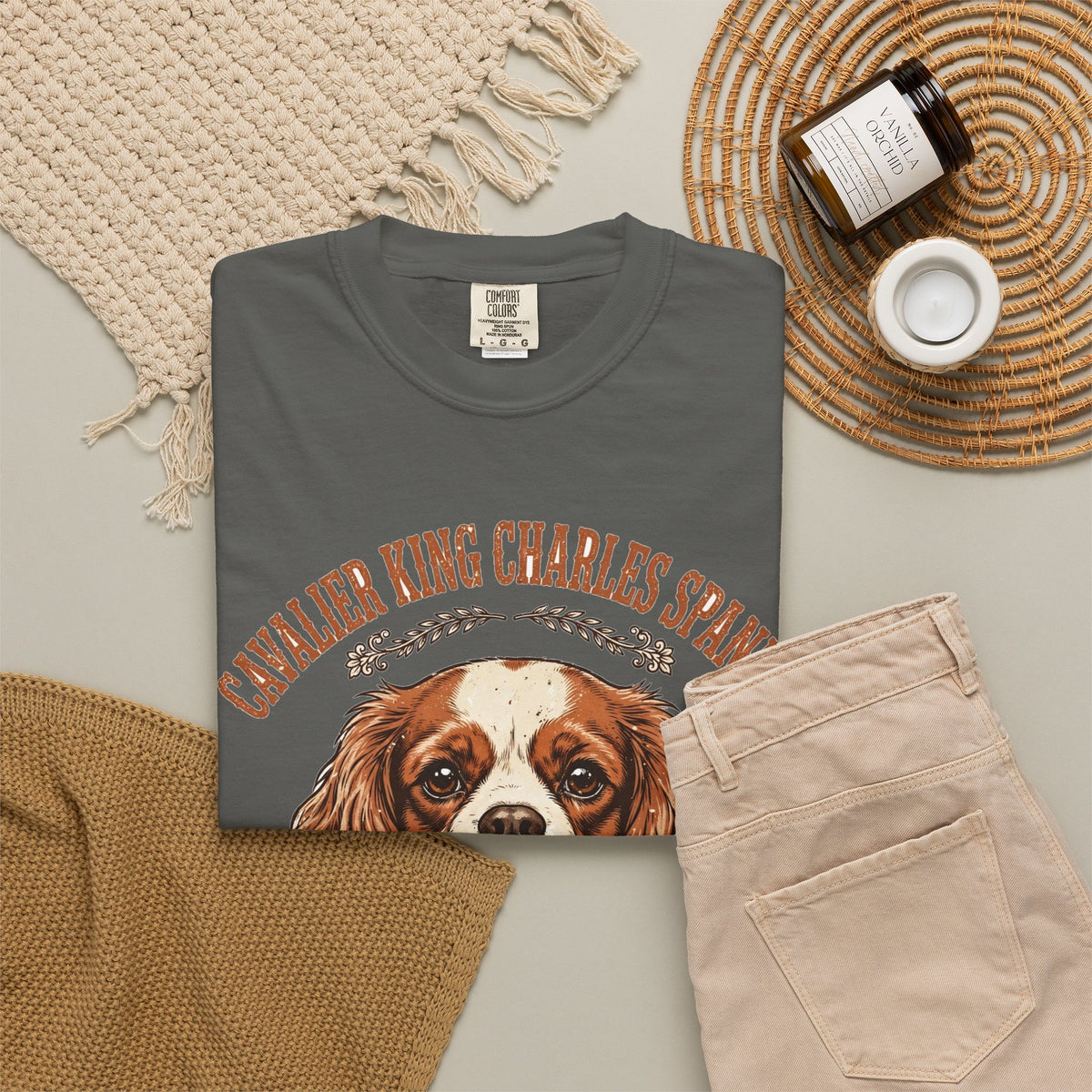 'Cuddlebug' Cavalier King Charles Spaniel T-Shirt — alternate view