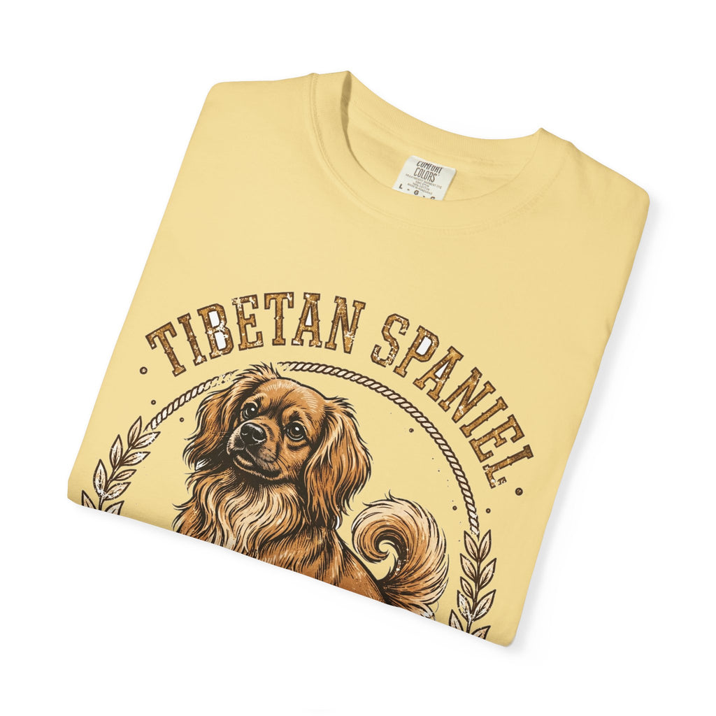 'Temple Lion' Tibetan Spaniel T-Shirt — alternate view
