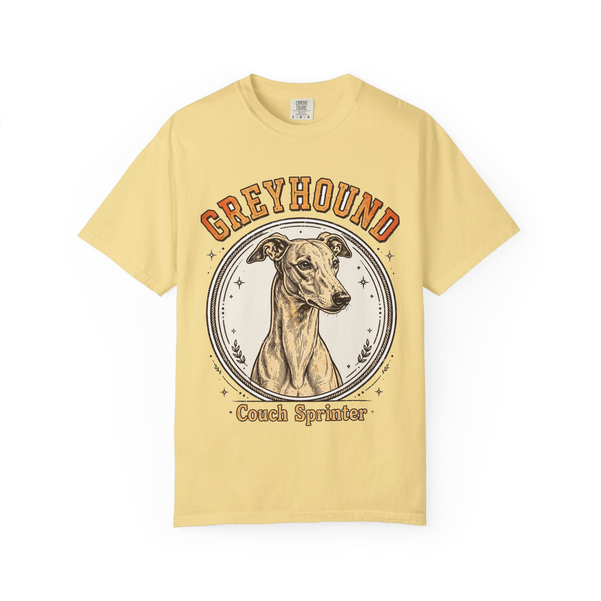 'Couch Sprinter' Greyhound T-Shirt — alternate view