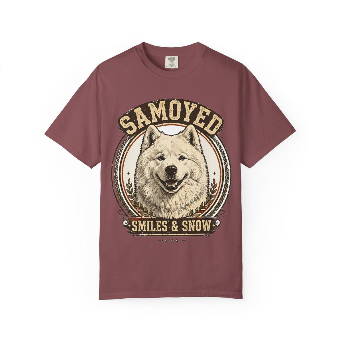 'Smiles & Snow' Samoyed T-Shirt — alternate view