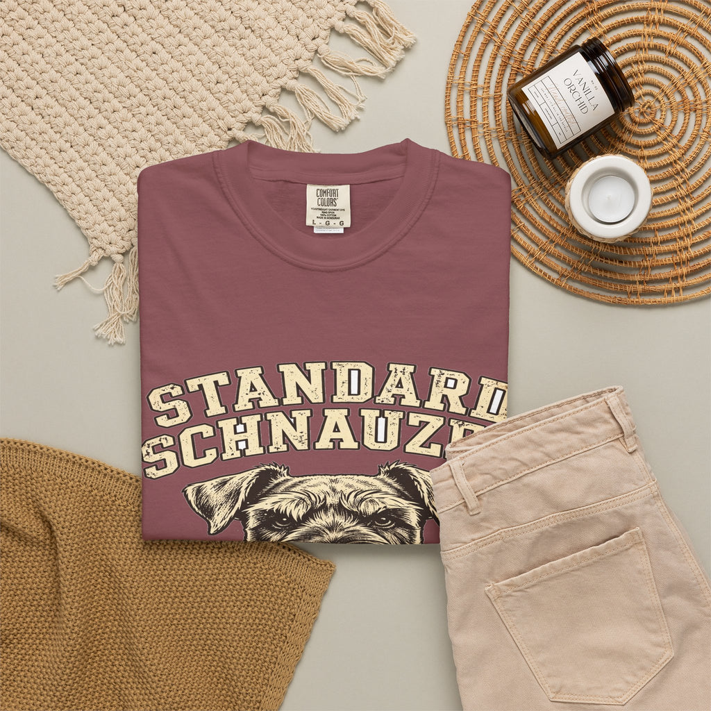 'Bearded & Bold' Standard Schnauzer T-Shirt — alternate view