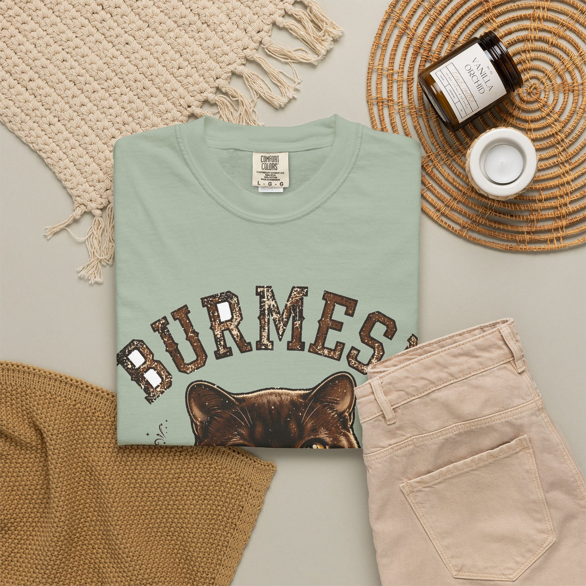 'Sable Siren' Burmese Cat T-Shirt — alternate view