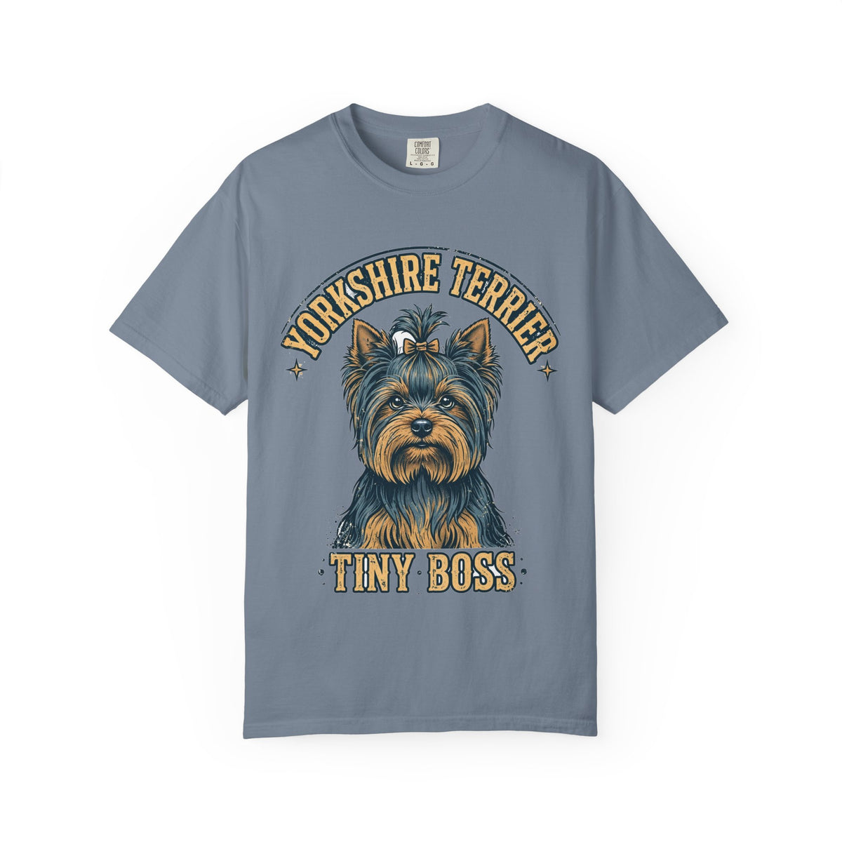 'Tiny Boss' Yorkshire Terrier T-Shirt — alternate view
