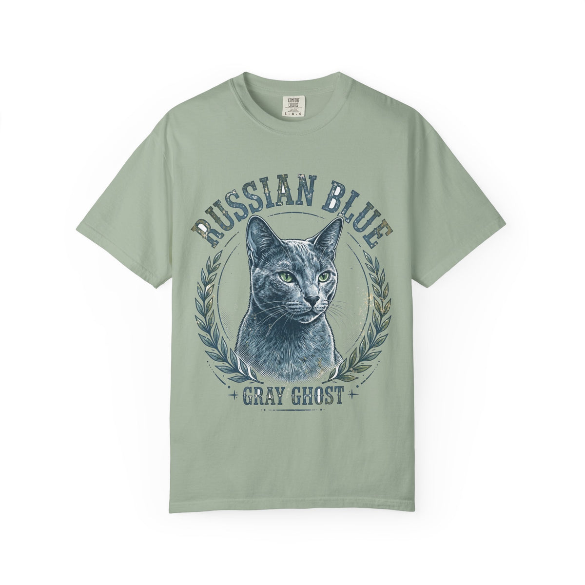 'Gray Ghost' Russian Blue T-Shirt — alternate view