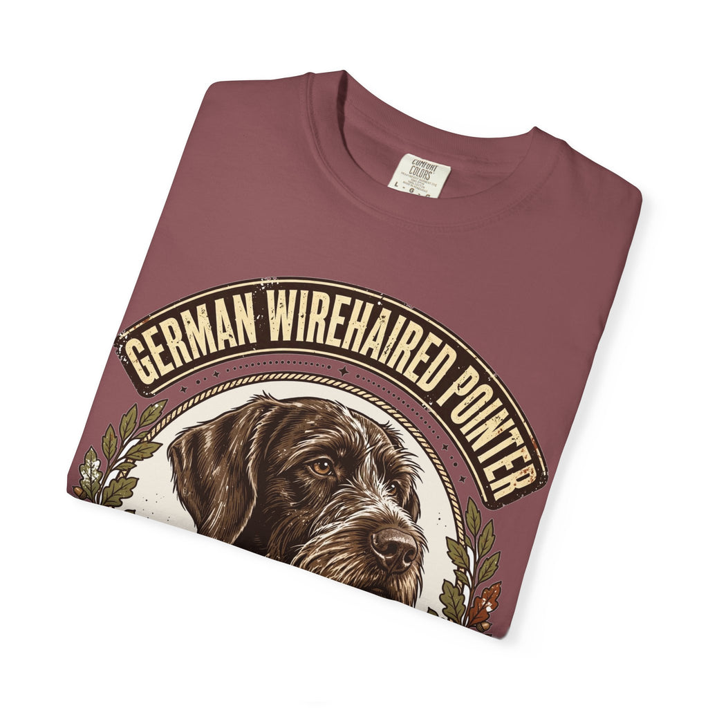 'Scruffy Sharpshooter' German Wirehaired Pointer T-Shirt — alternate view