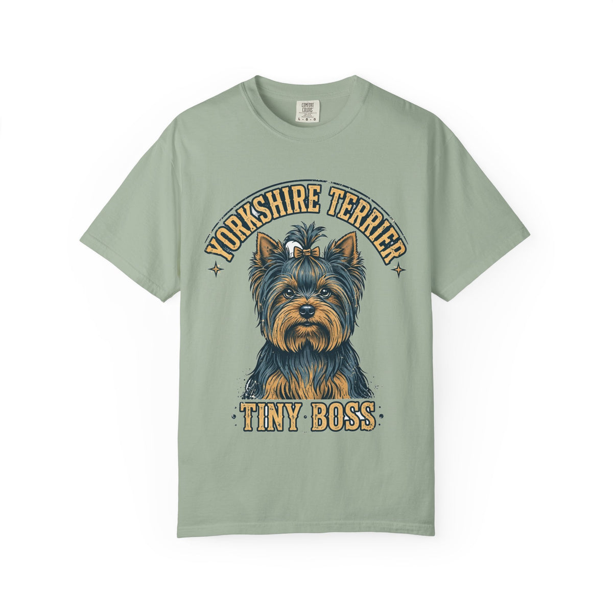 'Tiny Boss' Yorkshire Terrier T-Shirt — alternate view