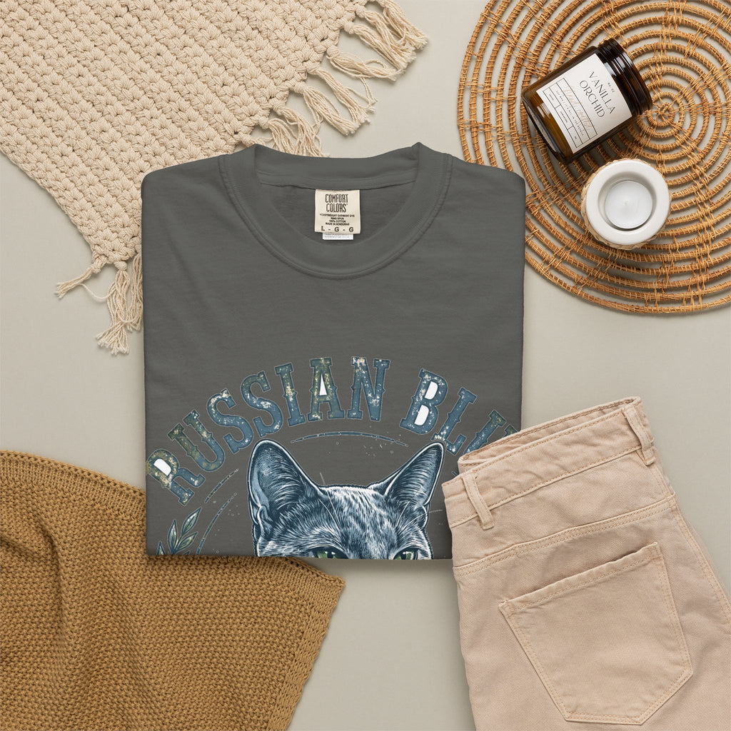 'Gray Ghost' Russian Blue T-Shirt — alternate view