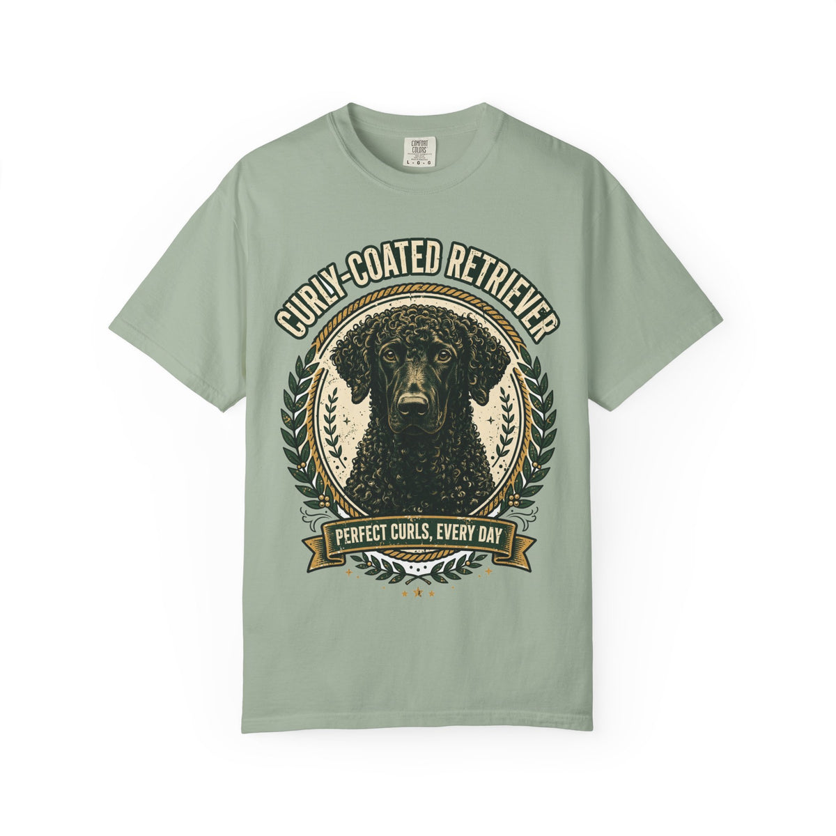 'Perfect Curls' Curly-Coated Retriever T-Shirt — alternate view