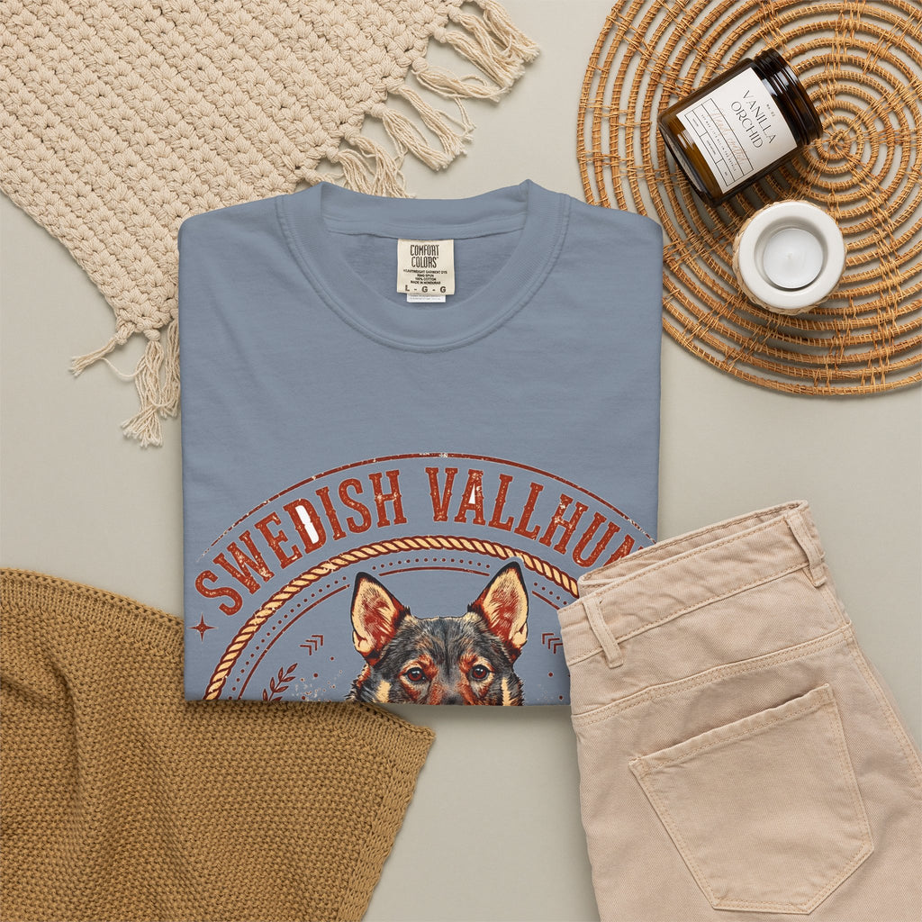 'Viking Herder' Swedish Vallhund T-Shirt — alternate view