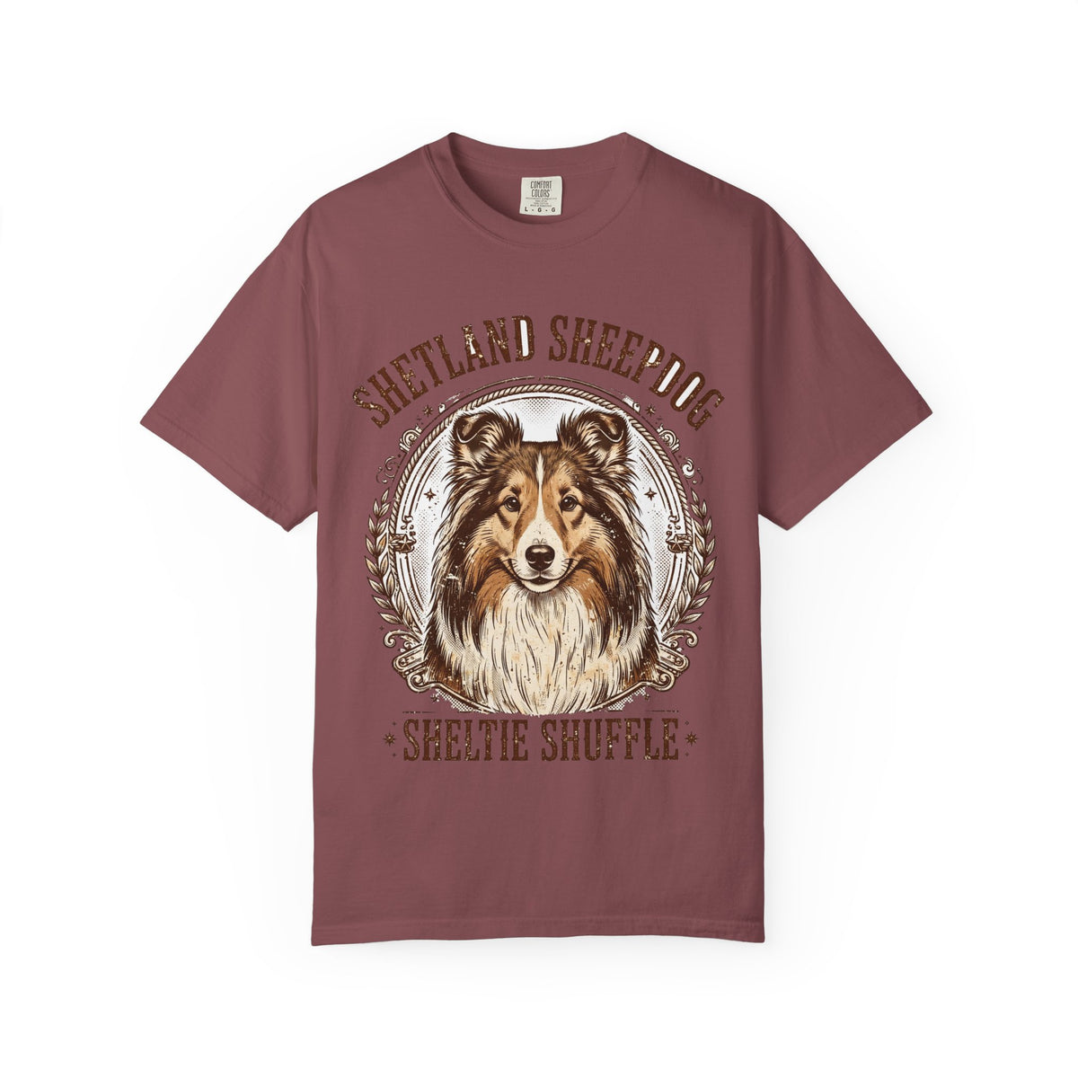 'Sheltie Shuffle' Shetland Sheepdog T-Shirt — alternate view