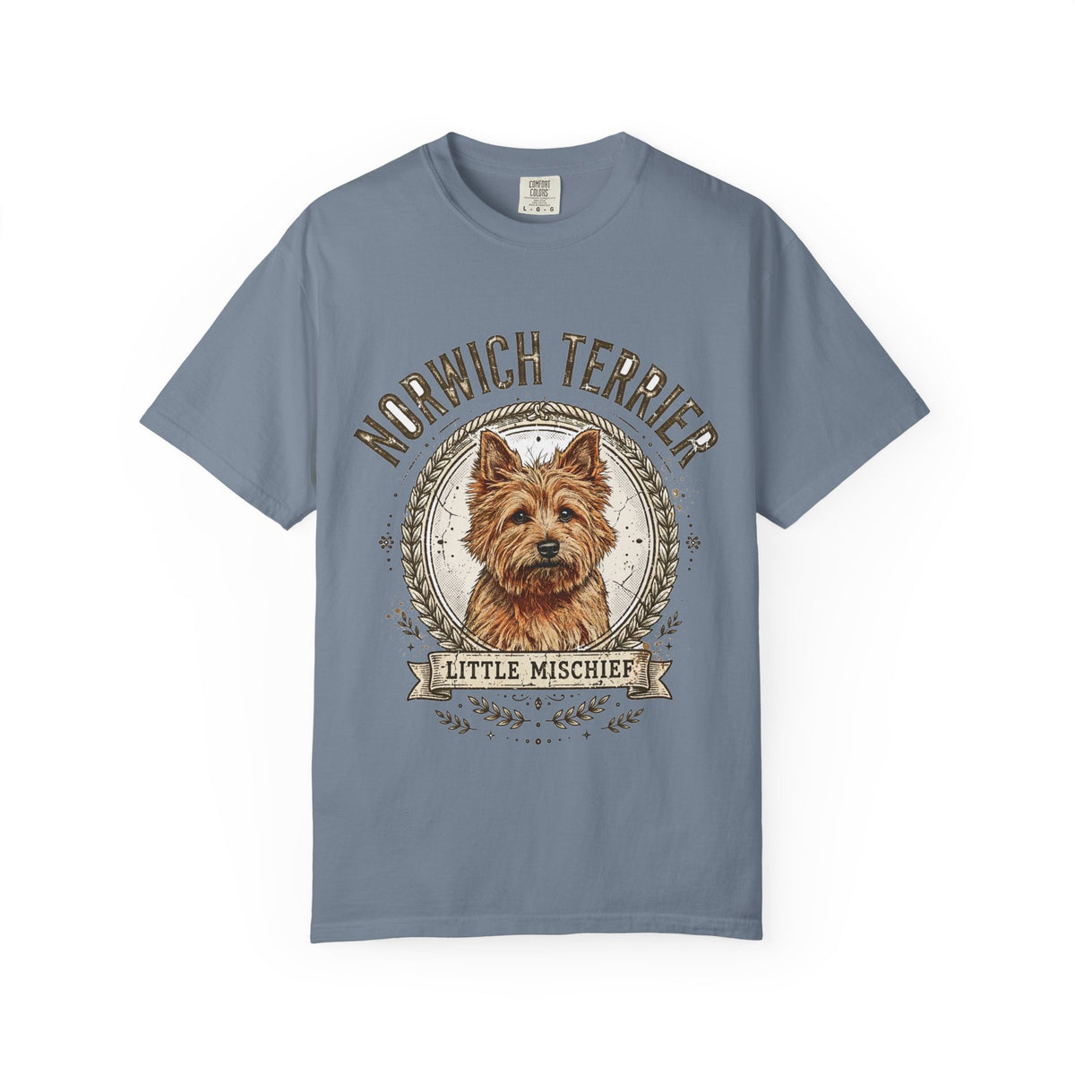 'Little Mischief' Norwich Terrier T-Shirt — alternate view