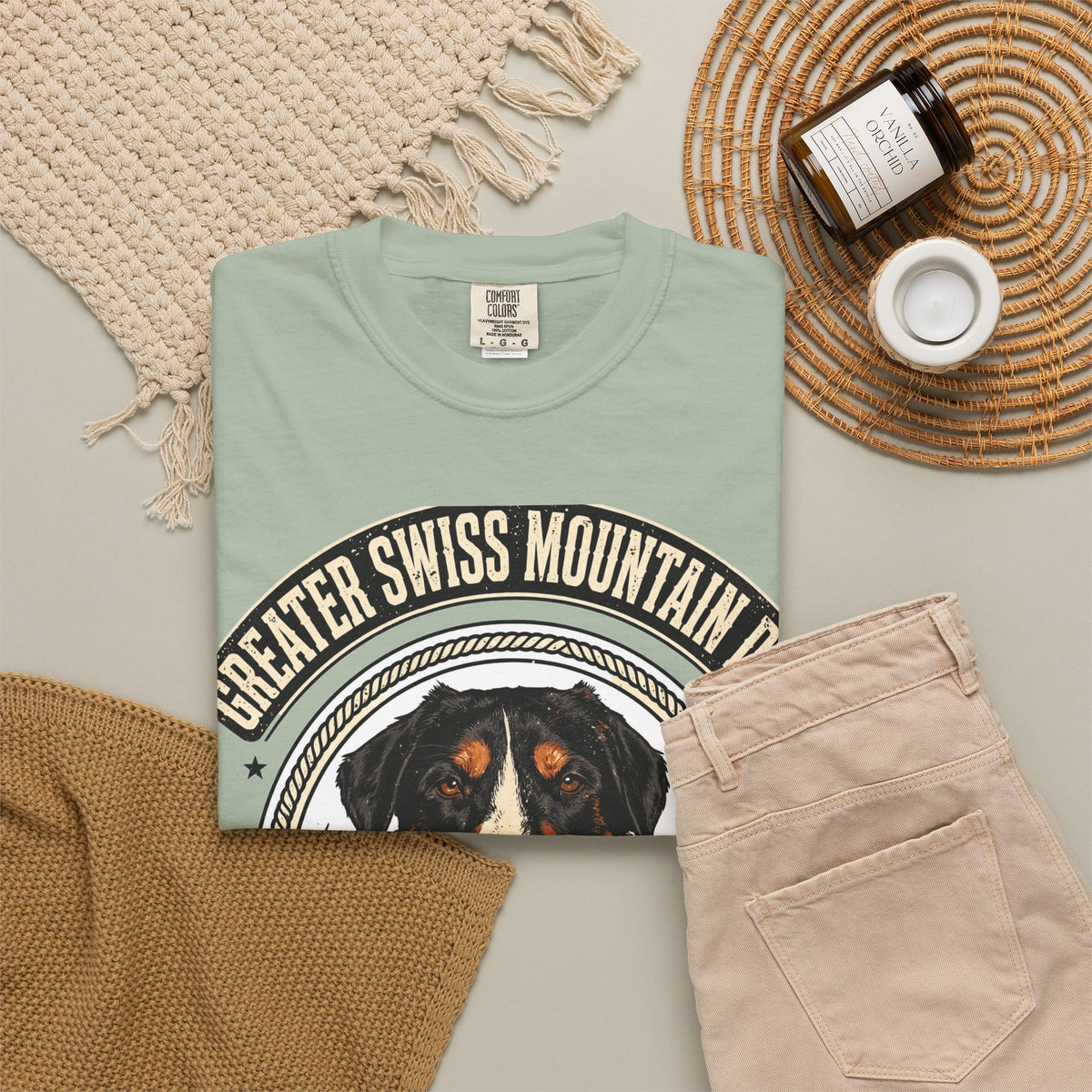 'Swissy' Greater Swiss Mountain Dog T-Shirt — alternate view