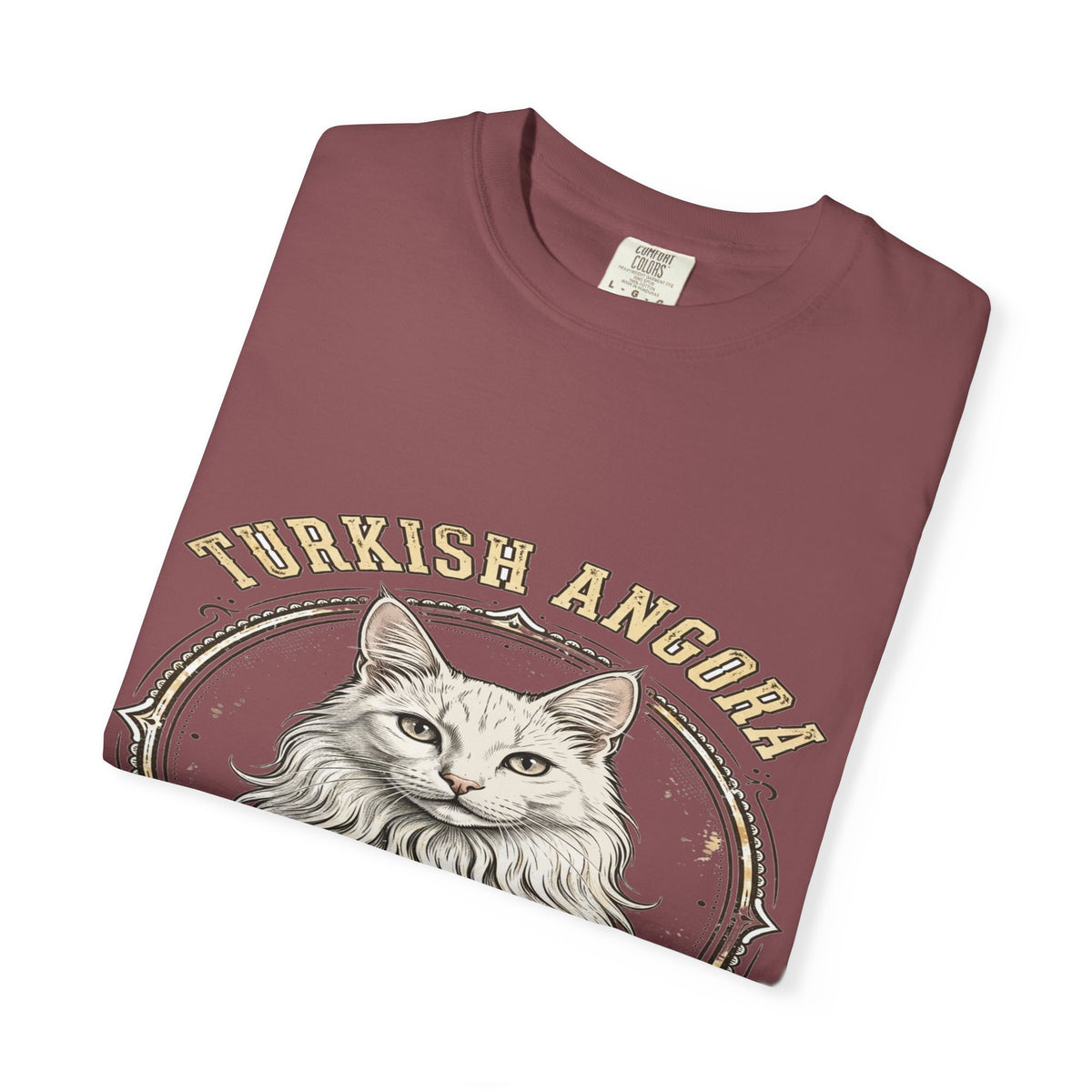 'Silk & Sass' Turkish Angora Cat T-Shirt — alternate view