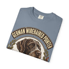 'Scruffy Sharpshooter' German Wirehaired Pointer T-Shirt — alternate view